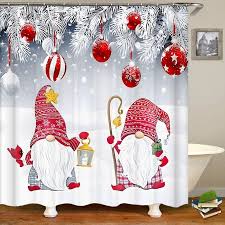 Apqdw Snowman Shower Curtain
