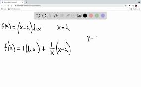 Equation Of The Line Tangent