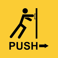 Premium Vector Push And Pull Door Icon