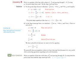 Solved Use Point Slope Form To Write