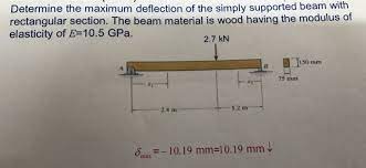 solved determine the maximum deflection
