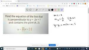 Solved Find The Equation Of The Line