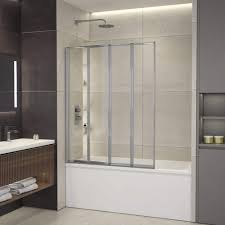 Bi Fold Framed Bath Screen Tub Door