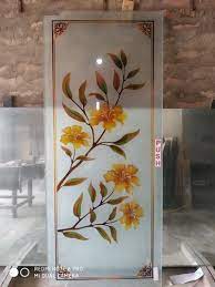 Glass Etching Coloured Design At Rs 450