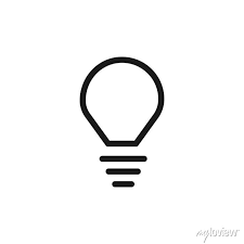 Light Bulb Icon Idea Symbol Modern