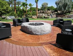 Granite Stone Fire Pit Outdoor Living
