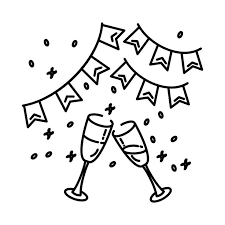 Farewell Party Icon Doodle Hand Drawn