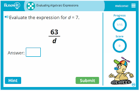 Evaluating Algebraic Expressions