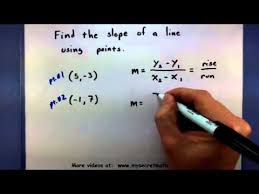 Pre Calculus Find The Slope Of A Line