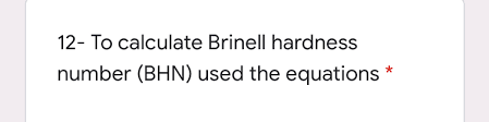Calculate Brinell Hardness Bartleby