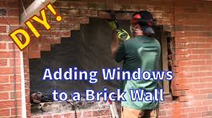 How To Add Windows To A Brick Wall