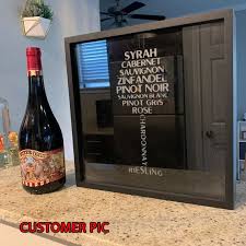 Personalized Wine Cork Holder Black