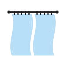 Curtains Icon Window Decoration Design