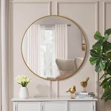 Home Decorators Collection Extra Large Round Gold Classic Accent Mirror 35 In Diameter