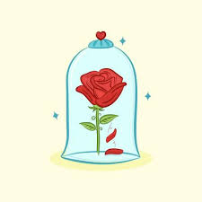 Beauty And The Beast Rose Vector Art