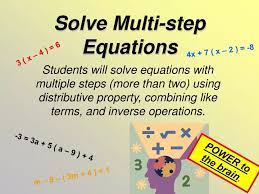 Solve Multi Step Equations Powerpoint