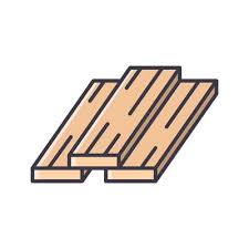 Wood Plank Icon Vector Art Icons And