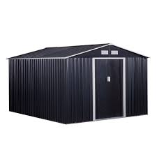 11 Ft W X 9 Ft D Metal Storage Shed Outsunny