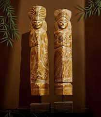 Maatir Hand Carved Wood Raja Rani King