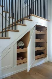 Under Staircase Cabinets With Stacked