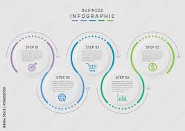 5 Step Modern Business Plan Infographic