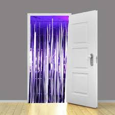 Purple Foil Door Curtain Backdrop 92cm