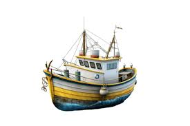 Retro Fishing Boat Clipart Bundle