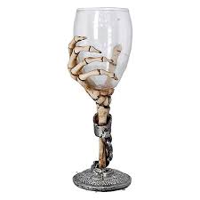 Claw Skeleton Hand Wine Glass Goblet By
