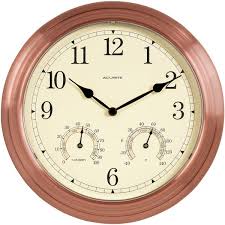 Acurite 14 In Copper Wall Clock With
