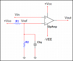 Trip Point Of Op Amp Comparator Circuit