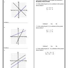 8th Grade Graphing Systems Of Equations