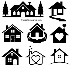 House Silhouette Clipart Vector Images