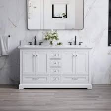 Freestanding White Bath Vanity