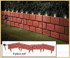 Red Brick Garden Border Edging Panels