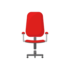 Vector Red Office Computer Chair