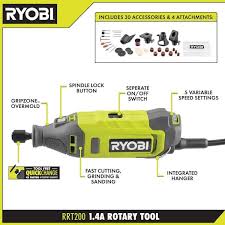 Ryobi 1 4 Amp Corded Rotary Tool With