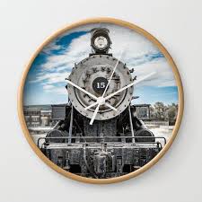 Vintage Steam Train Wall Clock