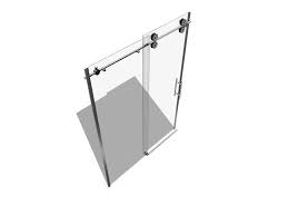 Polished Chrome Alcove Shower Door