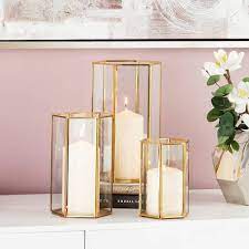 Cosmoliving By Cosmopolitan Gold Glass
