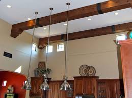 how to install faux wood beams