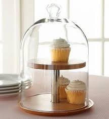 Wood Two Tier Dome Cake Stand Capacity