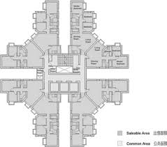 Typical Cruciform Floor Plan Of
