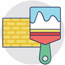Wall Painting Icon Flat Vector