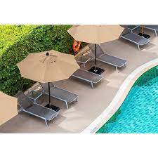 Cubilan Patio Umbrella 9 Ft Replacement Canopy For 8 Ribs Beige