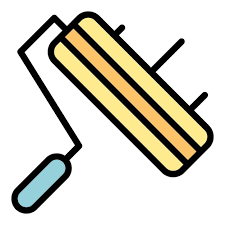 Paint Roller Icon Outline Vector Diy