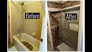 Tub To Shower Transformation