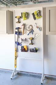 Easy Freestanding Pegboard Wall Diy