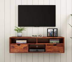 Plywood Wall Mounted Wooden Tv Cabinet