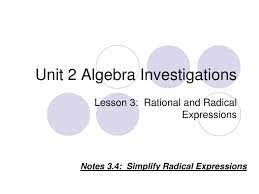 Ppt Unit 2 Algebra Investigations