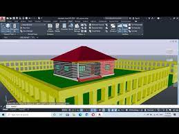 Autocad 3d House Plan Drawing Part 6